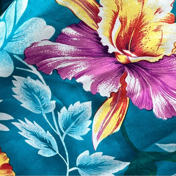California Dynasty Kaftan Blue Floral - Picture 6 of 7